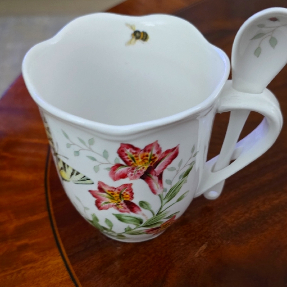 Butterfly Lenox Collection Mug And Spoon